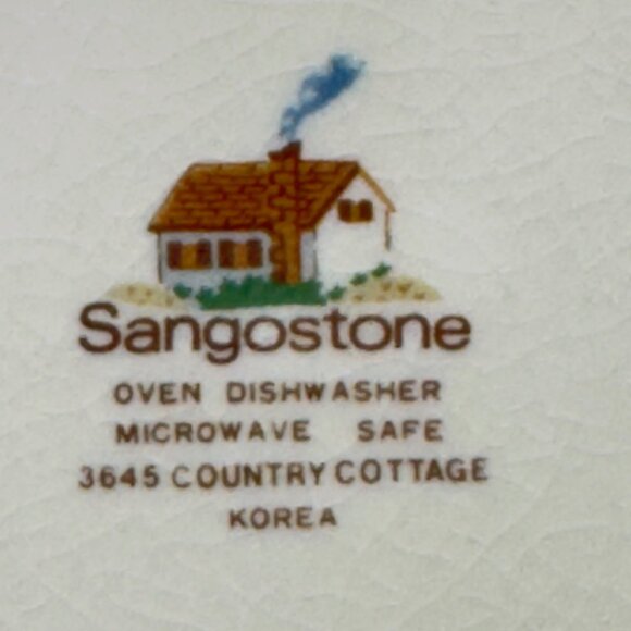 Sangostone Country Cottage Stoneware Bowl 6.5" Dia. Set Of 4 - Picture 7 of 9